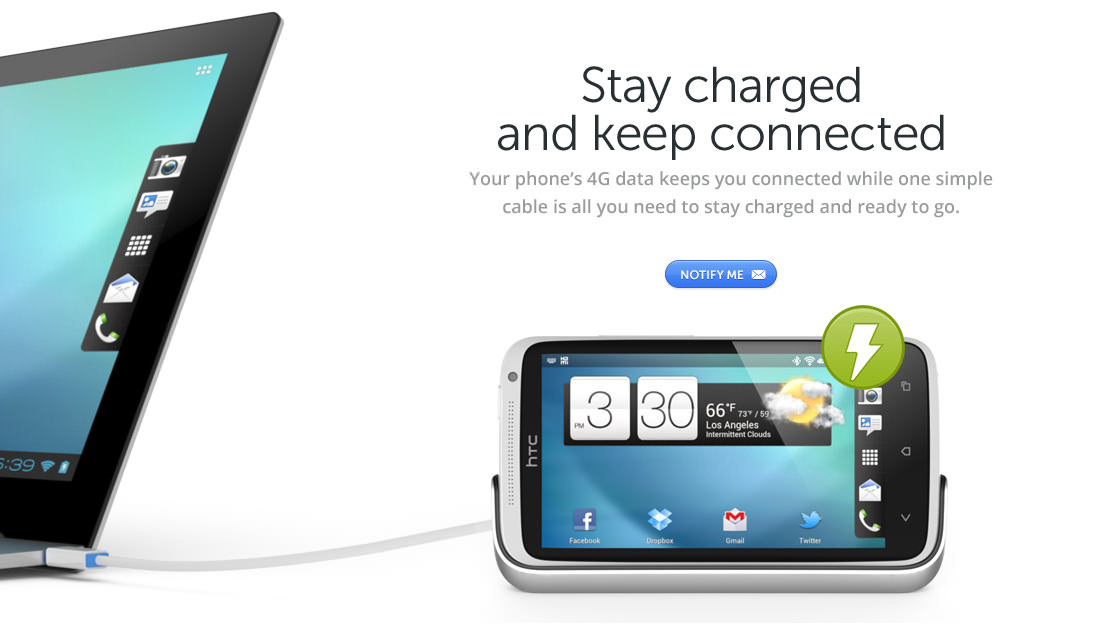 ClamBook keeps you charged and connected