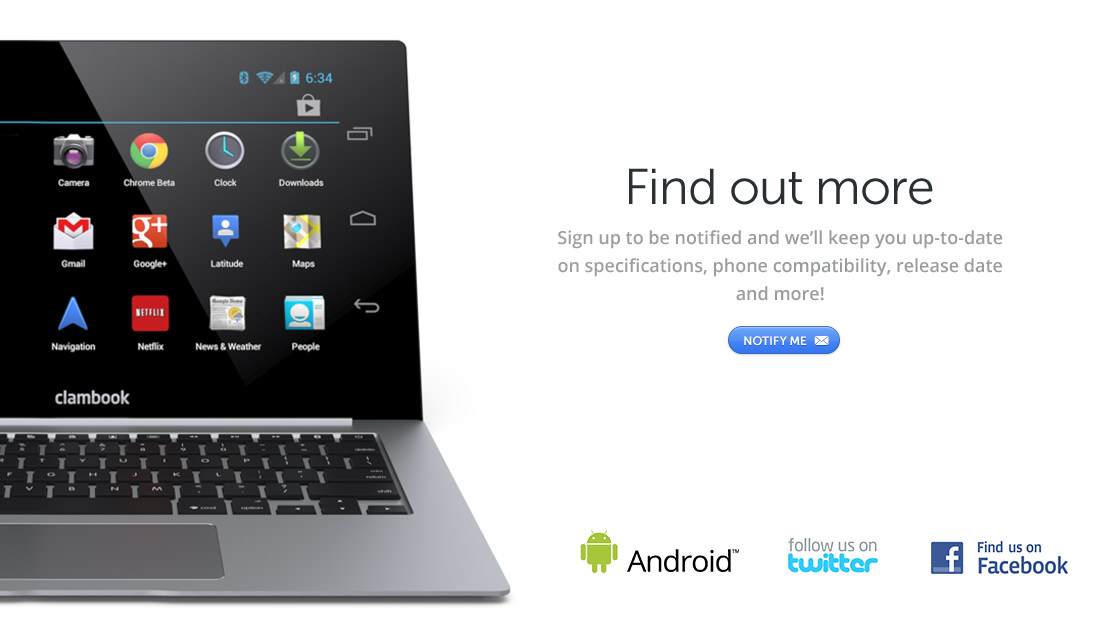 Sign up more to find about ClamBook Lap top Dock