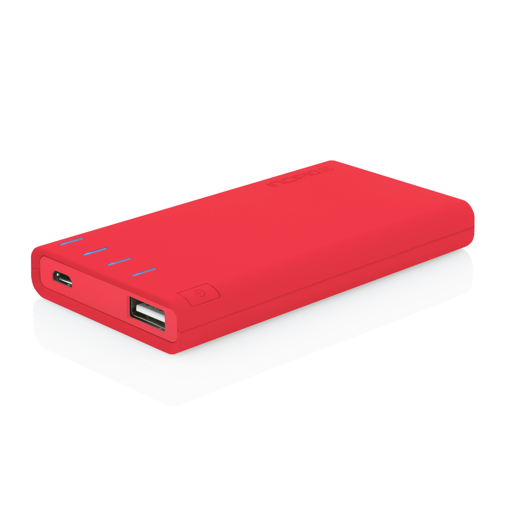Clamcase offGRID 4000mAh Portable Backup Battery Chargers Red Angle 1